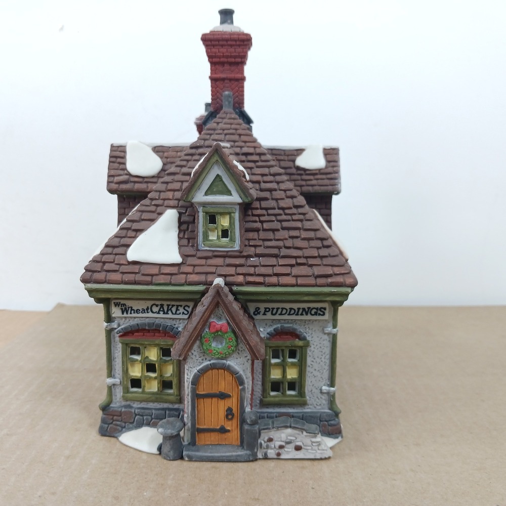 Dept 56 Dickens Village Wm Wheat Cakes & Puddings Porcelain House 5808-4